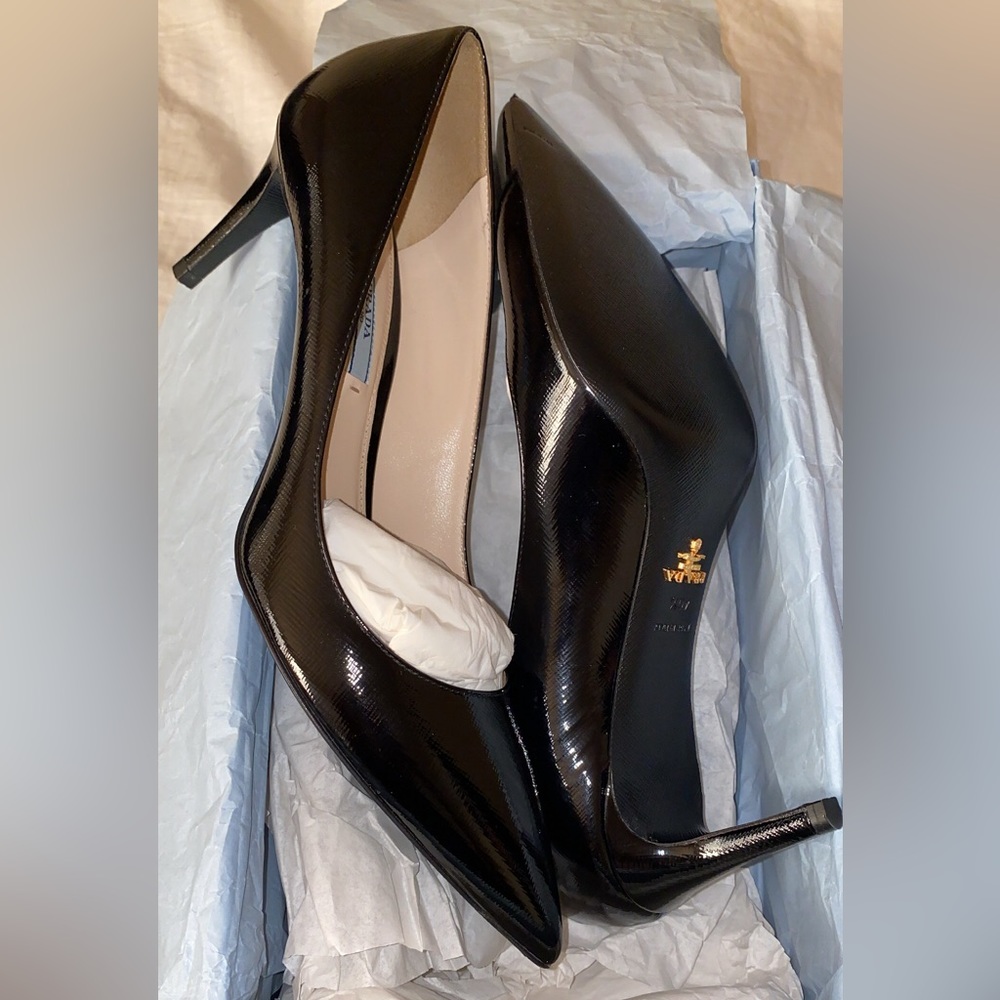 New Prada Pumps 70mm heel sz 40.5